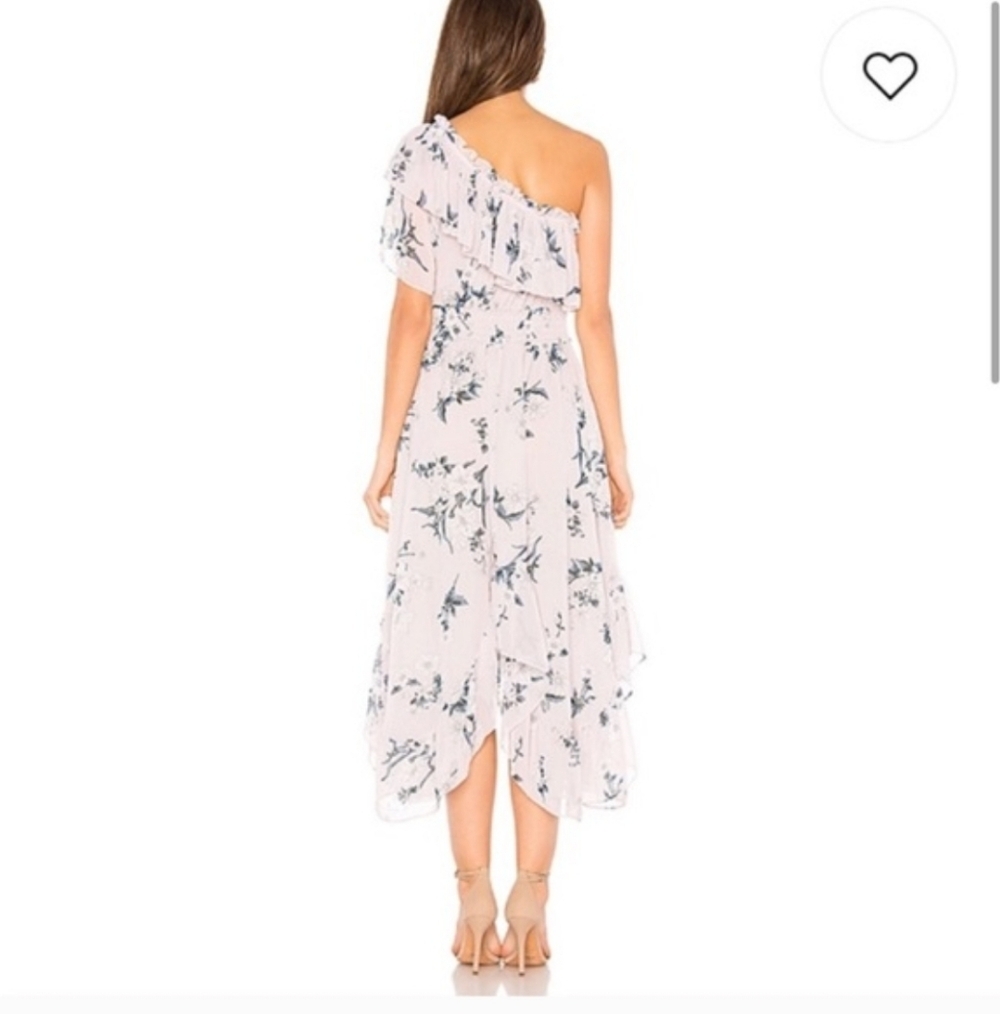 Misa Los Angeles Lavender Floral Asymmetrical Dress - Picture 3 of 6